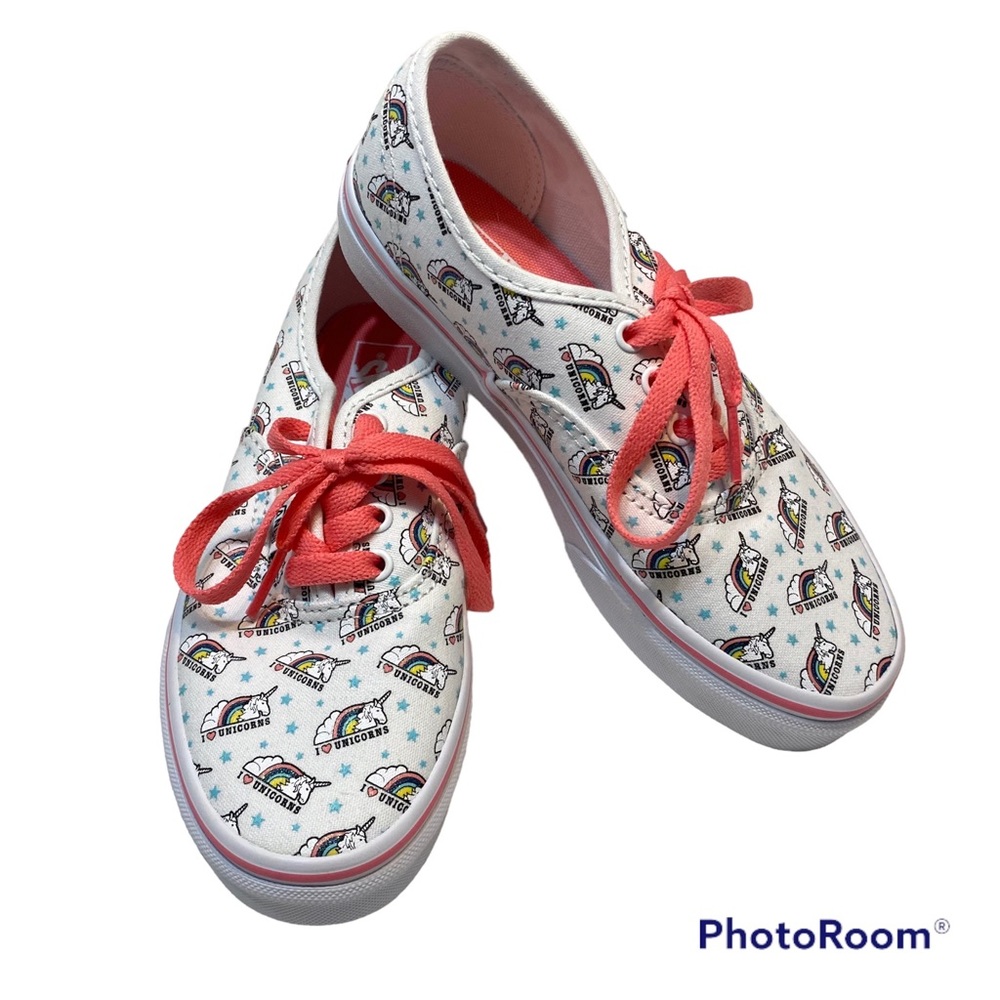 VANS Off the Wall I Love Unicorns Low Top Sneakers Size 2.5 New Without Box